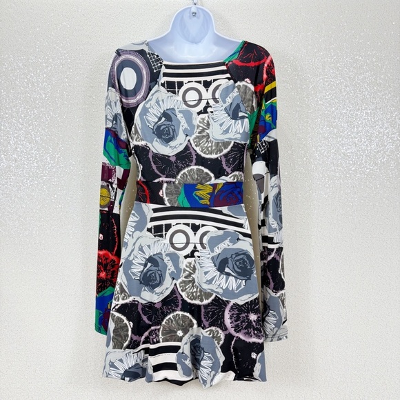 Forla Paris Abstract Pop Art Long Sleeve Dress – size small - Picture 11 of 12